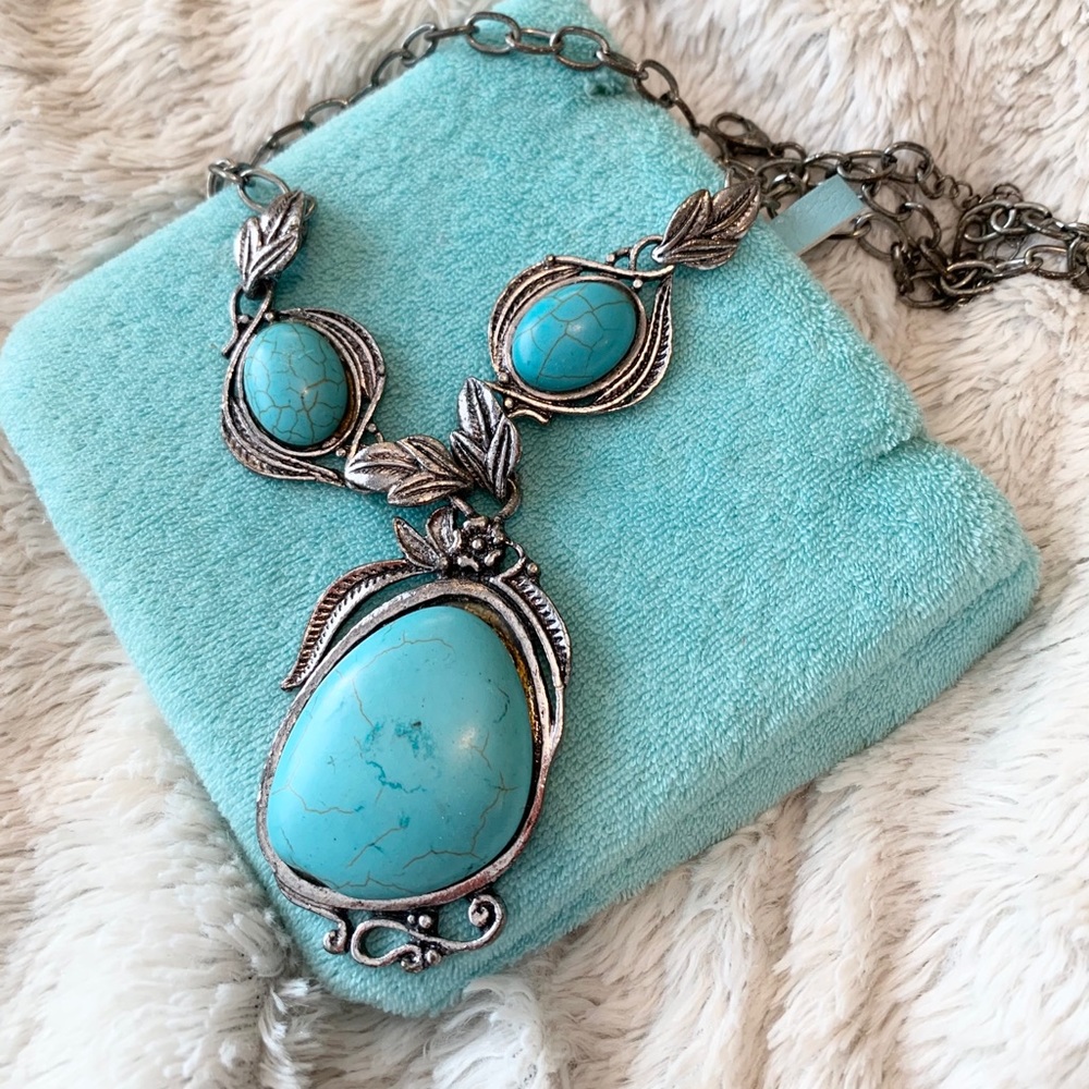 Artisan Designed Turquoise/sterling silver necklace